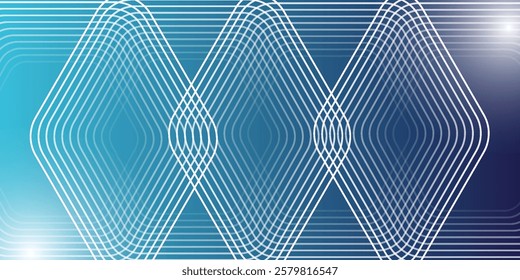 Gradient geometric shapes lines. Abstract background. Vector illustration for placards, flyers, posters and banners