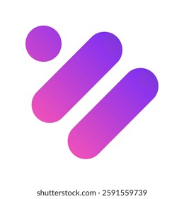 Gradient Geometric Shapes Logo Template Design