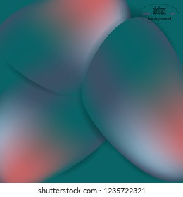 Gradient geometric shapes on background. Abstract trendy background with shadows. Vector illustration. Template for design presentation, logo, flyer.