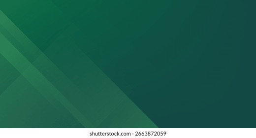 Gradient geometric shapes on green background. Dynamic shapes composition. eps 10