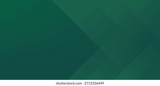Formas geométricas degradadas sobre fondo verde. Composición de Formas dinámicas. 