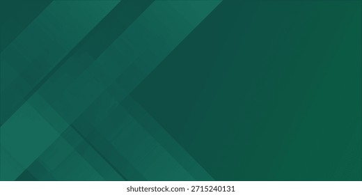 Gradient geometric shapes on green background. Dynamic shapes composition vector eps10