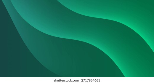 Formas geométricas degradadas sobre fondo verde. Composición de Formas dinámicas. diseño de elementos creativos
