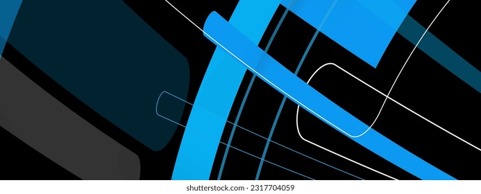 Gradient geometric shapes wallpaper. Abstract dark geometrical background