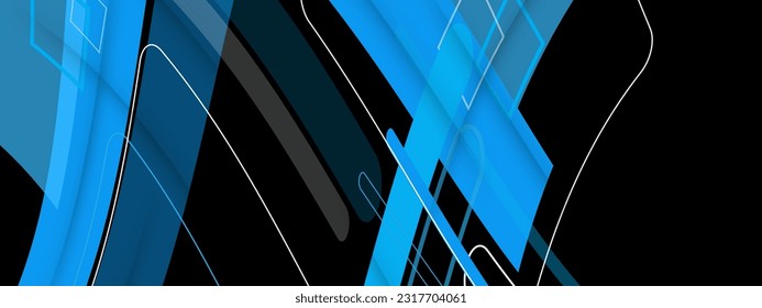 Gradient geometric shapes wallpaper. Abstract dark geometrical background