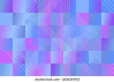 Gradient geometrical square mosaic web page background - modern abstract trendy geometric vector illustration with squares