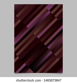 Gradient geometrical stripe template design - abstract vector brochure background illustration