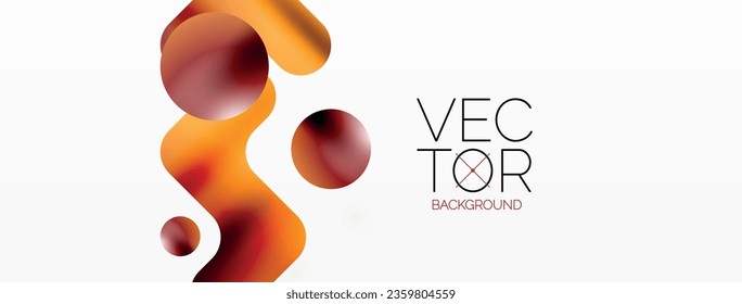 Gradient Geometry. Minimalist Fusion of Lines and Circles, Crafting Serene, Captivating Abstract Background