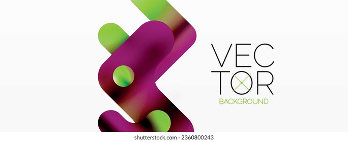 Gradient Geometry. Minimalist Fusion of Lines and Circles, Crafting Serene, Captivating Abstract Background