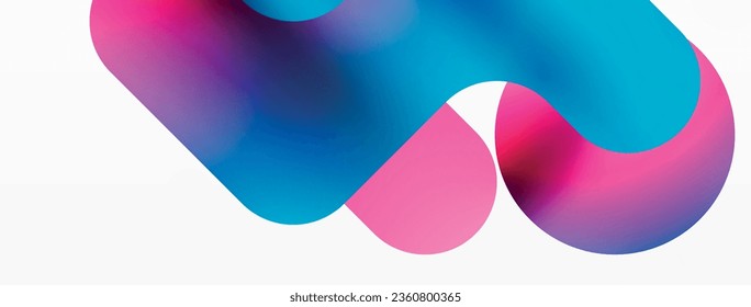 Gradient Geometry. Minimalist Fusion of Lines and Circles, Crafting Serene, Captivating Abstract Background
