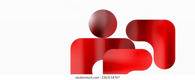 Gradient Geometry. Minimalist Fusion of Lines and Circles, Crafting Serene, Captivating Abstract Background