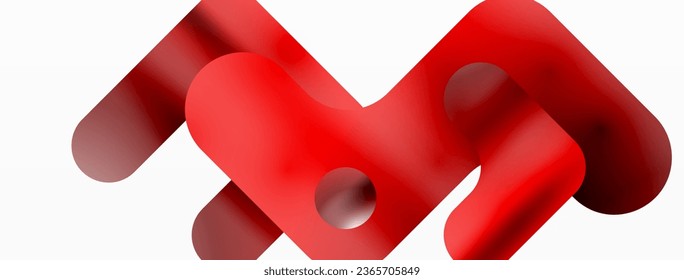 Gradient Geometry. Minimalist Fusion of Lines and Circles, Crafting Serene, Captivating Abstract Background