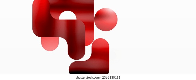 Gradient Geometry. Minimalist Fusion of Lines and Circles, Crafting Serene, Captivating Abstract Background