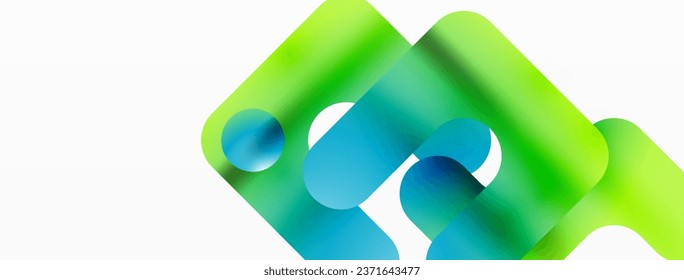 Gradient Geometry. Minimalist Fusion of Lines and Circles, Crafting Serene, Captivating Abstract Background