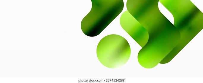 Gradient Geometry. Minimalist Fusion of Lines and Circles, Crafting Serene, Captivating Abstract Background