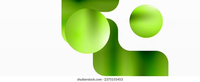 Gradient Geometry. Minimalist Fusion of Lines and Circles, Crafting Serene, Captivating Abstract Background
