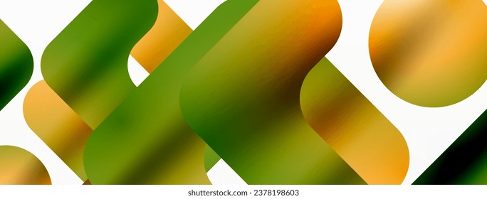 Gradient Geometry. Minimalist Fusion of Lines and Circles, Crafting Serene, Captivating Abstract Background