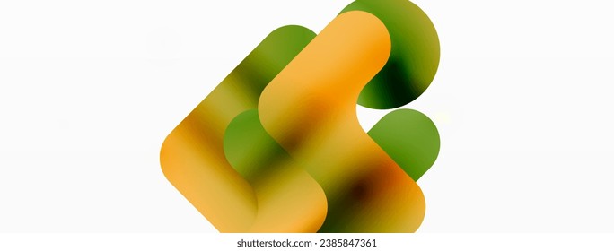 Gradient Geometry. Minimalist Fusion of Lines and Circles, Crafting Serene, Captivating Abstract Background