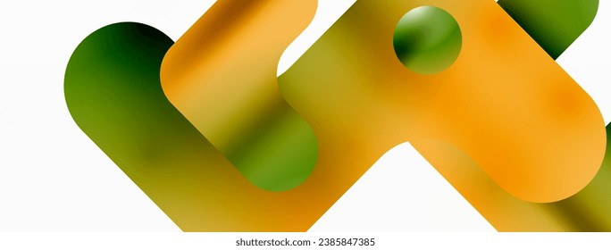 Gradient Geometry. Minimalist Fusion of Lines and Circles, Crafting Serene, Captivating Abstract Background