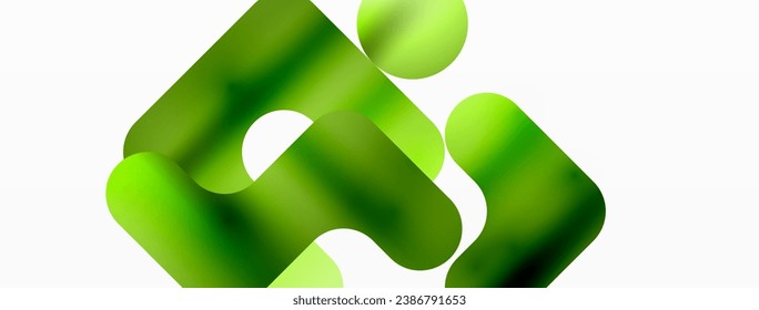 Gradient Geometry. Minimalist Fusion of Lines and Circles, Crafting Serene, Captivating Abstract Background