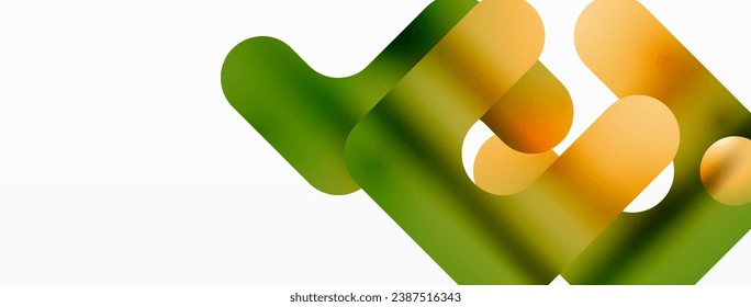 Gradient Geometry. Minimalist Fusion of Lines and Circles, Crafting Serene, Captivating Abstract Background