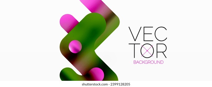 Gradient Geometry. Minimalist Fusion of Lines and Circles, Crafting Serene, Captivating Abstract Background