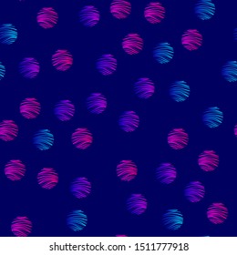Gradient geometry in a modern style on a dark blue background. Abstract pattern. Violet, blue, pink gradients. Seamless pattern. Vector line design for packaging, fabric, beech and other.