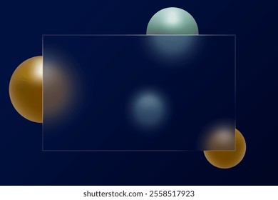 Gradient glassmorphism  banner vector design in eps 10