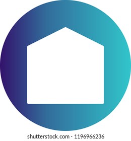 up Gradient Glyph Circle Icon 