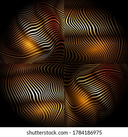 gradient gold abstract line art black vector modern background illustration graphic wave design 