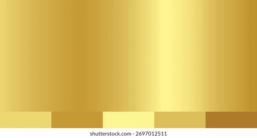 gradient gold texture banner background with color palette sign design.vector illustration