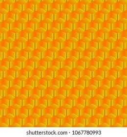 Gradient golden geometric design  with repeated pattern