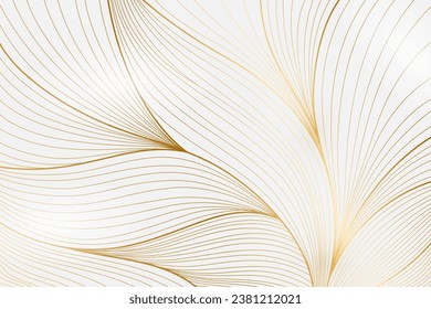 Gradient golden linear background vector design in eps 10