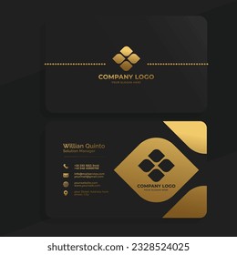 luxury Gradient card golden