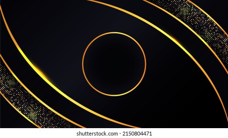 Gradient golden Realistic luxury background design