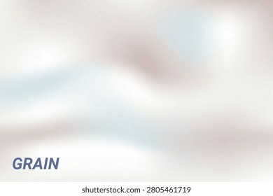 Gradient grain background in gray tan and soft pink for poster backdrop. Subtle noise gradient with stipple grain and abstract blur flow. Vector grunge overlay with retro mocha silk.