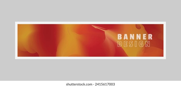 Gradient grainy abstract horizontal banner background art