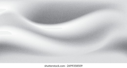 Fondo granulado degradado, puntos iluminados blancos en negro, efecto de textura de ruido