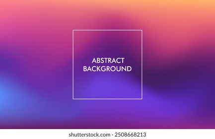 Gradient grainy mesh abstract blur texture background with blue, purple, orange, yellow, pastel color