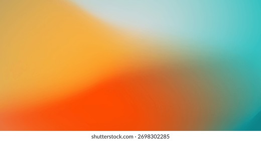 Gradient grainy mesh modern abstract blur texture background with orange, blue, pastel color