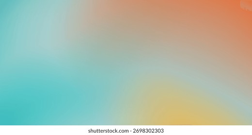 Gradient grainy mesh modern abstract blur texture background with orange, blue, pastel color