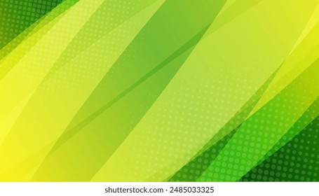 Gradient green abstract geometric background