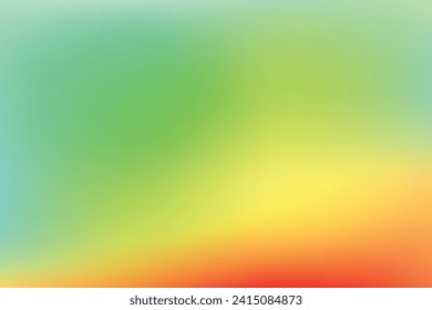 Gradient green abstract vector. Gradient mesh blur background illustration. Abstract green yellow vector background