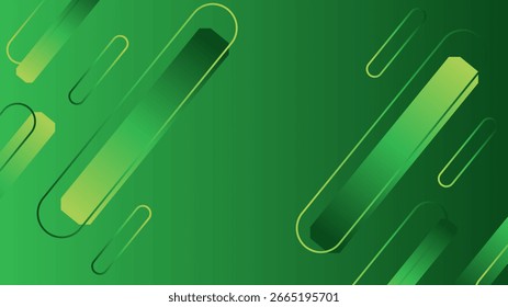 Gradient green background colorful banner