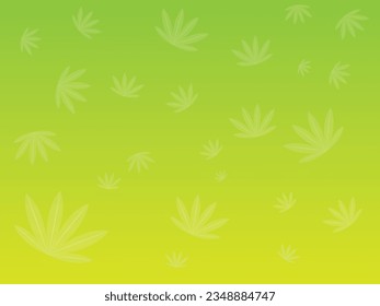 fondo verde degradado con ornamento folicular