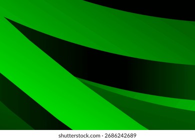 Fondo geométrico abstracto negro verde degradado