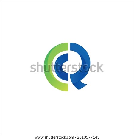 Gradient green and blue logo CCR