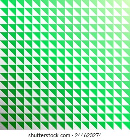 gradient green color and white triangle polygon pattern background (vector)