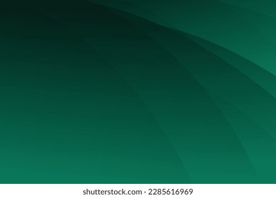 Gradient green curved background. Abstract curve. Vector illustration.