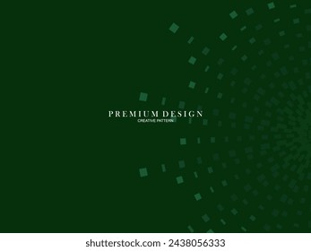 Gradient green flat block geometric premium background.